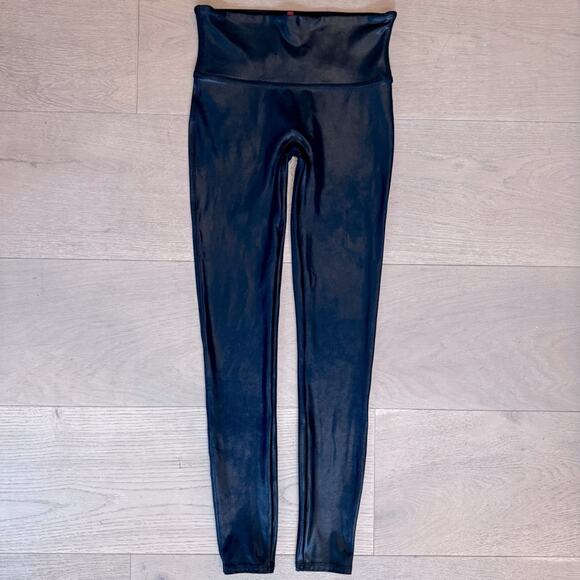 Spanx Black Faux Leather Leggings size Medium - Picture 13 of 16